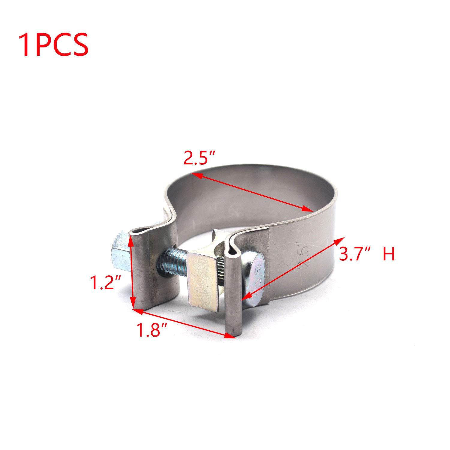 Stainless SS304 Preformed Exhaust Band Clamp